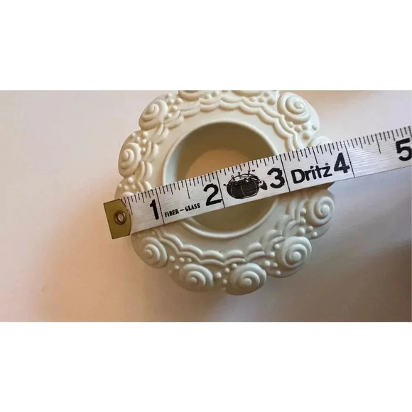 PartyLite‎ Sea Drifters Bisque White Tealight Holders - Set of 2 - Picture 6 of 9